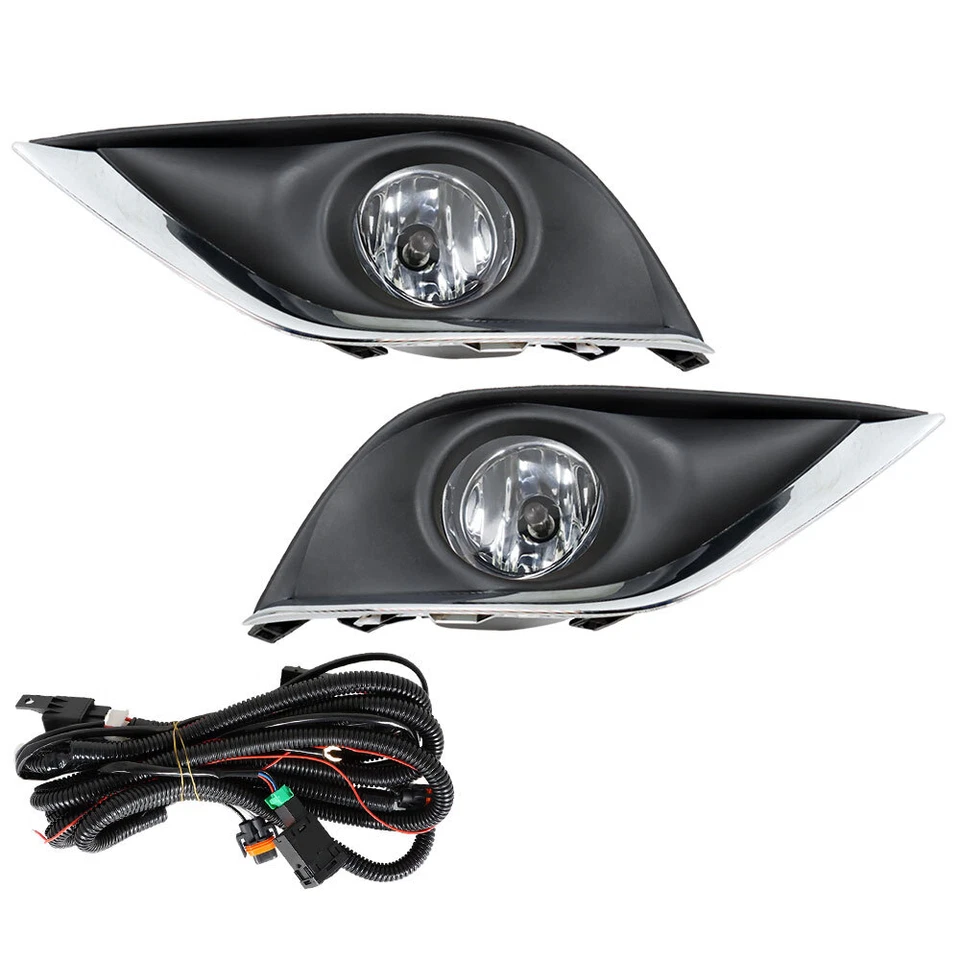 Faros antiniebla delanteros con cubierta + cableado + kits de interruptores para Nissan Versa 2015-2018 Foto 2 de 4