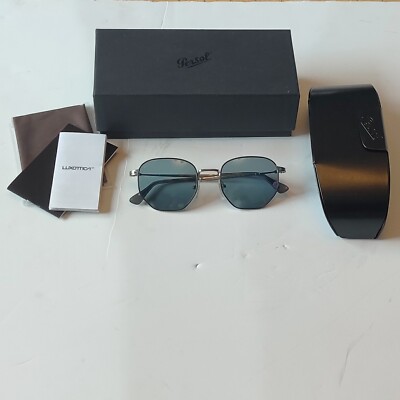 Persol Optical Sunglasses Brown with light blue tinted lens 2446S