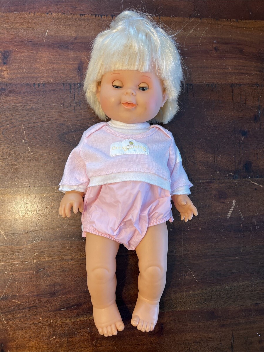 Vintage 1989 Ideal Betsy Wetsy 16” Doll Original Outfit