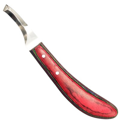 Rechts-H-Double Edge Hufmesser Premium Qualität J2 Stahl Klinge für Klauenpflege.