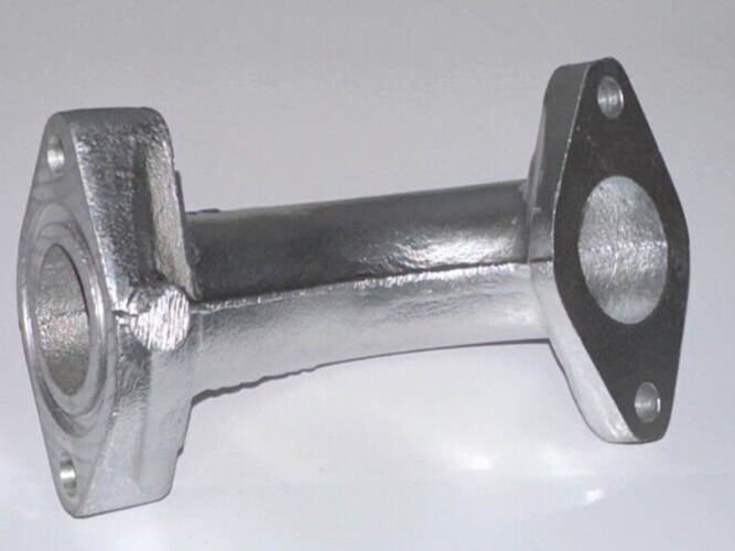 1 EA NEW INTAKE MANIFOLD PIPE FOR CUSTOM USES 44MM TO HEAD 48MM TO CARB