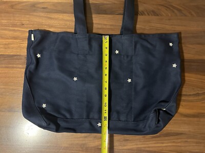 Aime Leon Dore ALD Floral Embroidered Logo Large Canvas Tote Bag