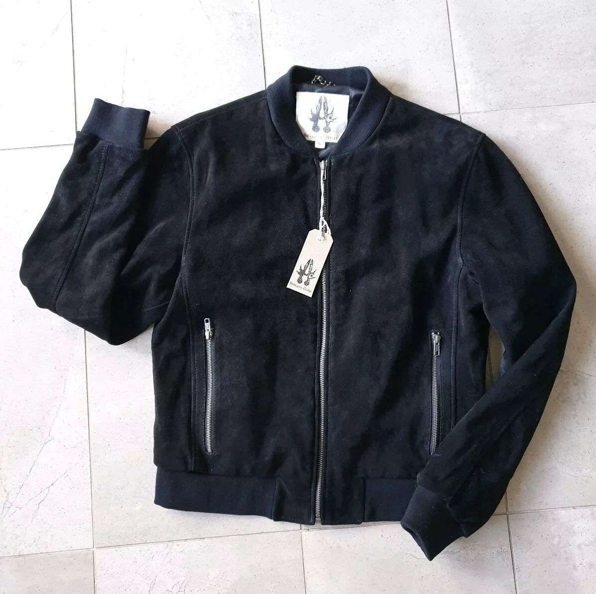 Bolongaro trevor suede bomber jacket cheap