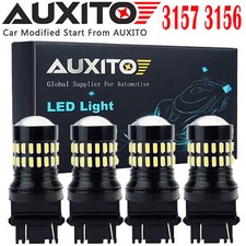 4x Auxito 3157 3156 3457 4057 Back Up Reverse Light Led Bulb White 6000k 2400lm