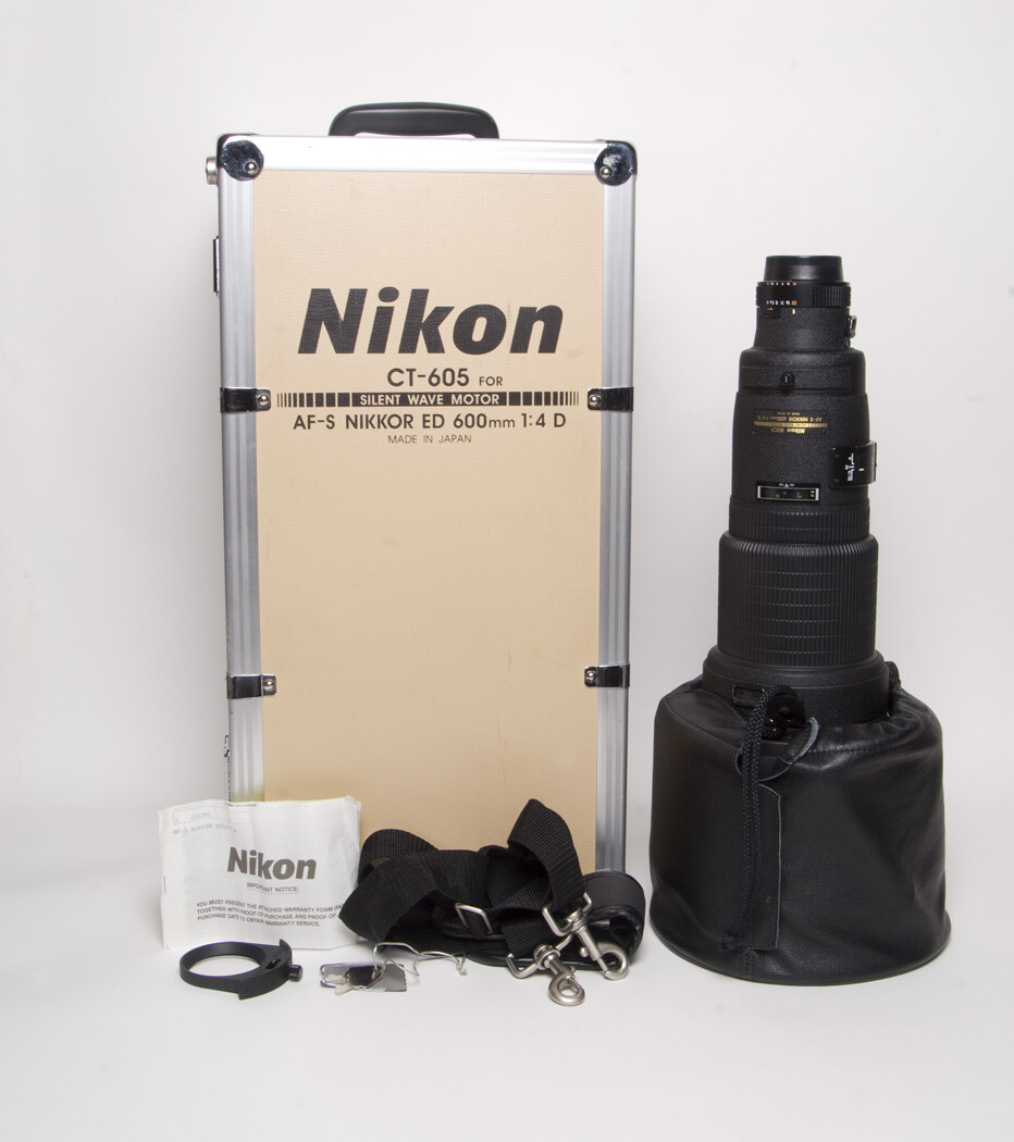 希少 NIKON AF-S ED NIKKOR 600mm F4 D Nikon AF-S NIKKOR 600mm f/4 G ED VR Autofocus IF Lens {52 Drop-in