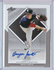 2016 Leaf Perfect Game BRYCE JARVIS Blank Back Silver AUTO RC Diamondbacks 1/1