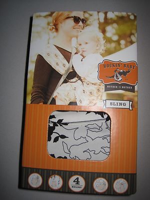 Rockin' Baby Beautiful Day Sling, Black/White