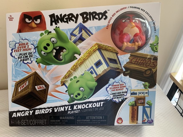 angry birds vinyl knockout playset