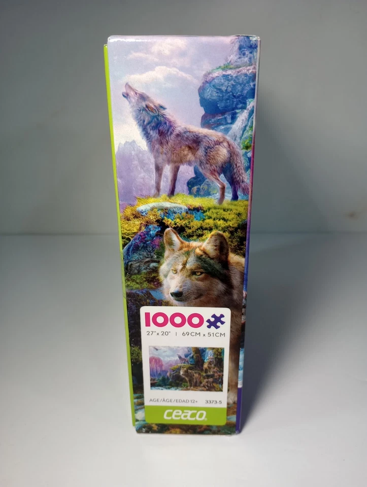 Wolves in Forest 1000 Piece Jigsaw Puzzle Wolf Pack Den Woods Animals CeacoNEW - Image 4 of 4