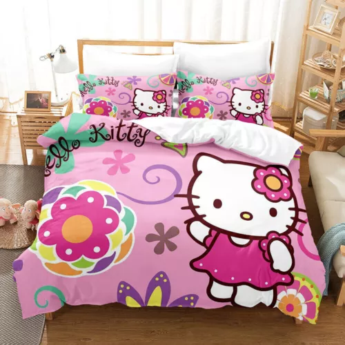 Hello Kitty Series Duvet/Quilt/Doona Cover Single/Double/Queen/King Bedding Set - Bild 17 von 43