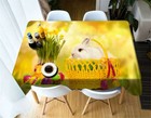 Lovely Bunny 3D Tablecloth Table cover Cloth Rectangle Wedding Party Banquet