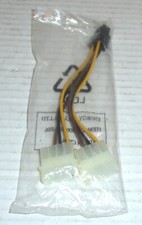 6-Pin PCI-Express Female to Dual 4-Pin Molex Male Video Card Power Adapter Cable