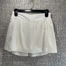 Spanx Women s The Get Moving Skort Skirt White Pockets Golf Tennis Skort Size XL