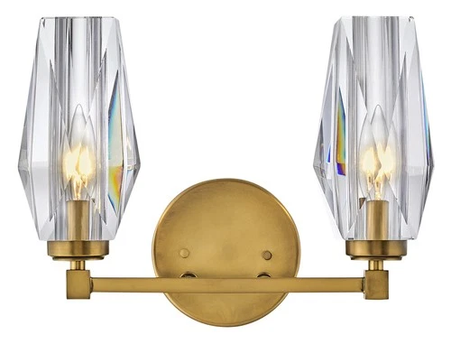 Hinkley Lighting 52482 Ana 2 Light 14"W Vanity Light - Brass - Picture 1 of 9