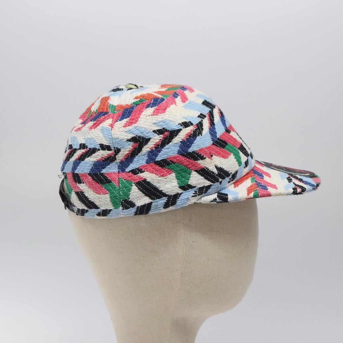 CHANEL Airline Cap Cotton Multicolor CC Auth BA2344 CHANEL Airline Cap Cotton Multicolor CC Auth BA2344 | eBay main image 3