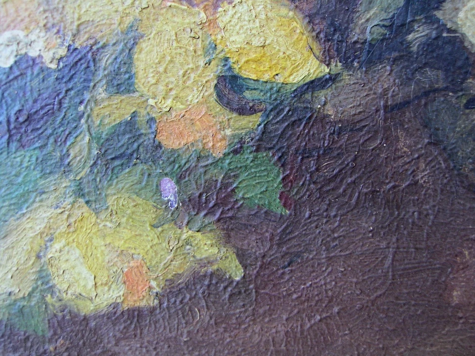 Импрессионистский натюрморт начала 20 века нарциссы растения картина маслом - Изображение 4 из 4