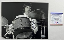 JOHN DENSMORE SIGNED 8x10 PHOTO THE DOORS DRUMMER AUTHENTIC AUTOGRAPH PSA COA