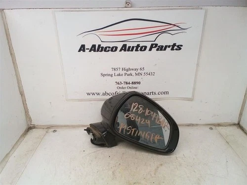 Passenger Side View Mirror Black Chrome Fits 18-20 STINGER 7697333