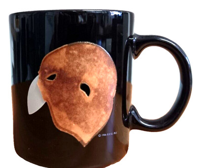 The Phantom Of The Opera Coffee Mug 1986 Cup Mask Logo 3.7x3in Black
