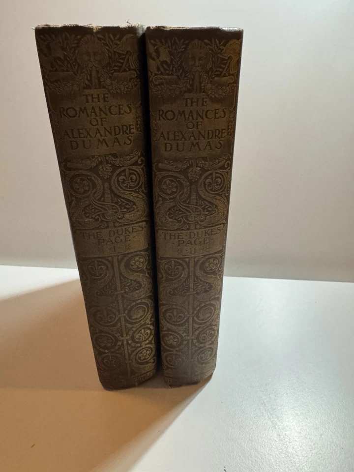 ANTIQUE THE ROMANCES OF ALEXANDRE DUMAS LIMITED EDITION 1893  313/1000 Gilt Rare - Image 4 of 4