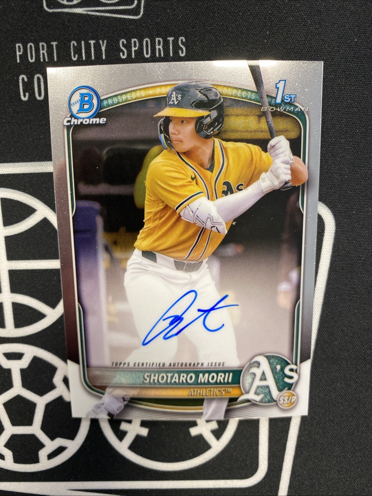 2025 Bowman Chrome - Prospect Autographs Shotaro Morii #CPA-SM (AU, RC)