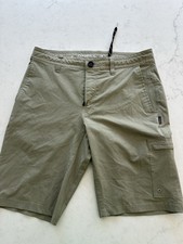 O'Neill Men's Hybrid Quick Drying Drawstring Crossover Shorts Tan, Size 30