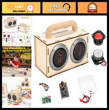 DIY Bluetooth Speaker Kit - STEM Project for Ages 8-12, Build Portable LED Speak