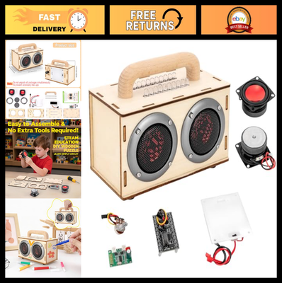 DIY Bluetooth Speaker Kit - STEM Project for Ages 8-12, Build