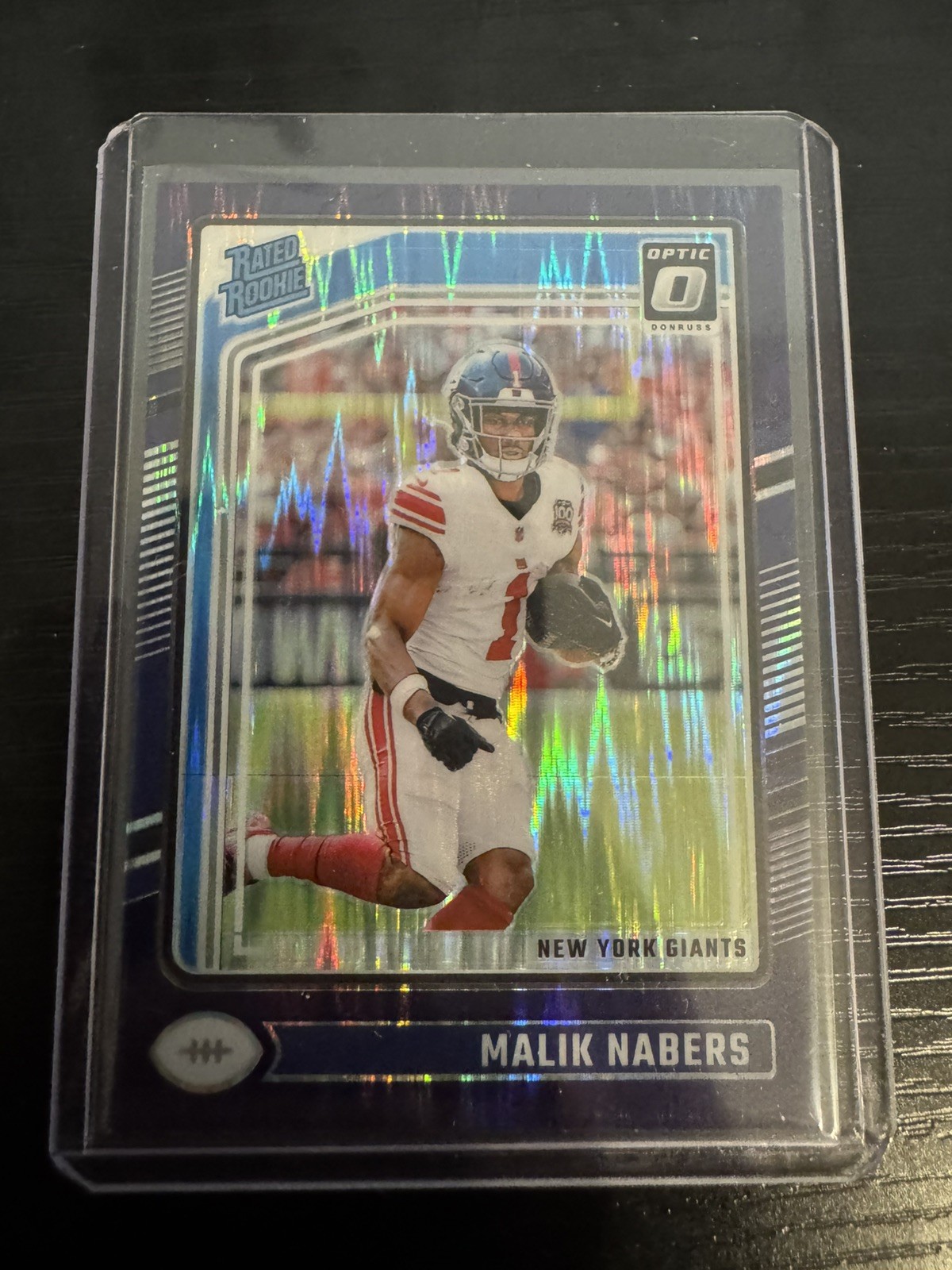 Panini Donruss Optic 2024 Malik Nabers Rated Rookie #271 Purple Shock Giants