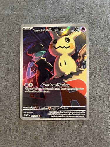 Pokemon Ascended Heroes Team Rocket’s Mimikyu 238/217 Illustration Rare Card