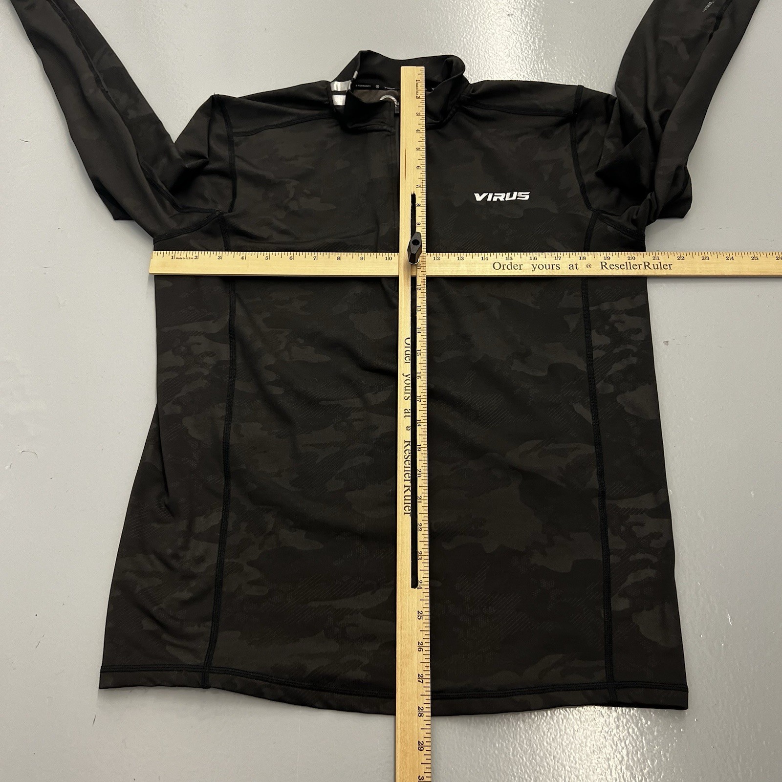 Virus Performance Jacket Medium Black Camo 1/4 Zi… - image 6