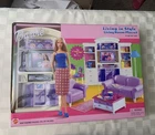 Vintage 2002 Barbie Living in Style Living Room Play set VCR Sofa #67553