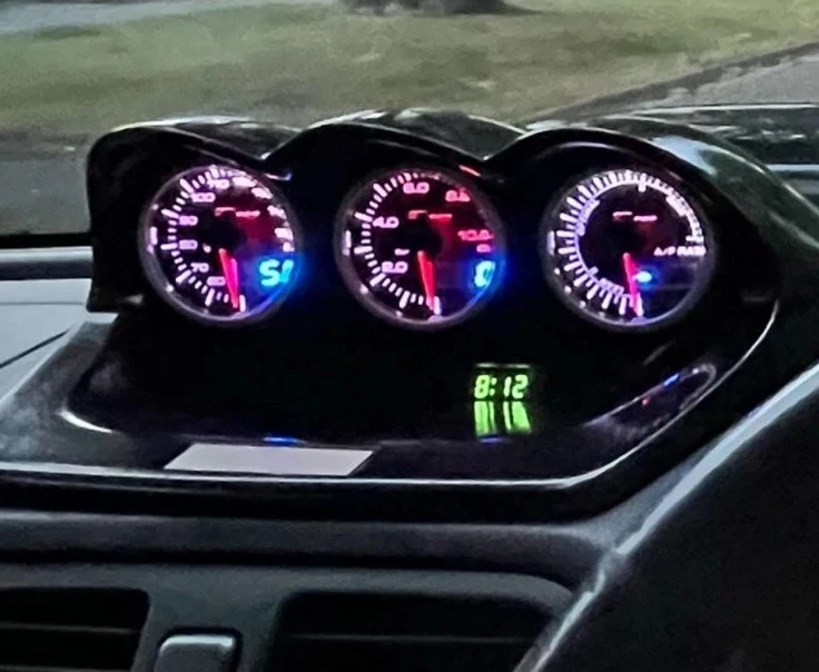 Subaru Impreza Newage 60 mm Triple Gauge Pod Zero desarrollo de carreras deportivas - Imagen 4 de 4