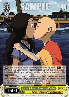 Aang & Katara: Expressing Affection - ATLA/WX04-011 - C - Near Mint
