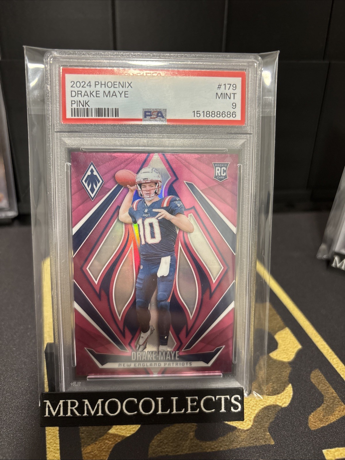 2024 Panini Phoenix Rookies Drake Maye #179 Pink /40 (RC) NUMBERED /40