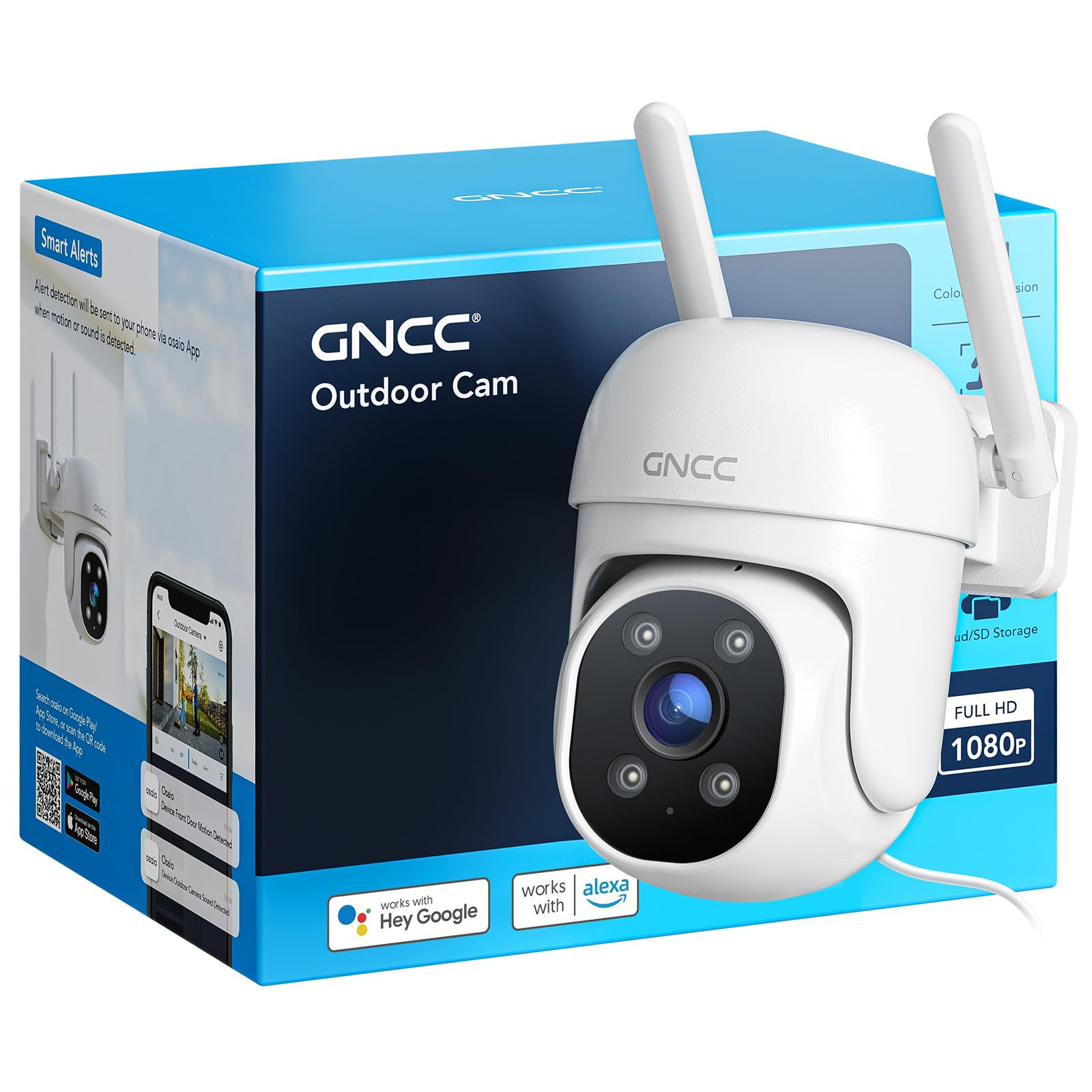 Wireless Outdoor Security Camera for Home Surveillance with Night Vision-image