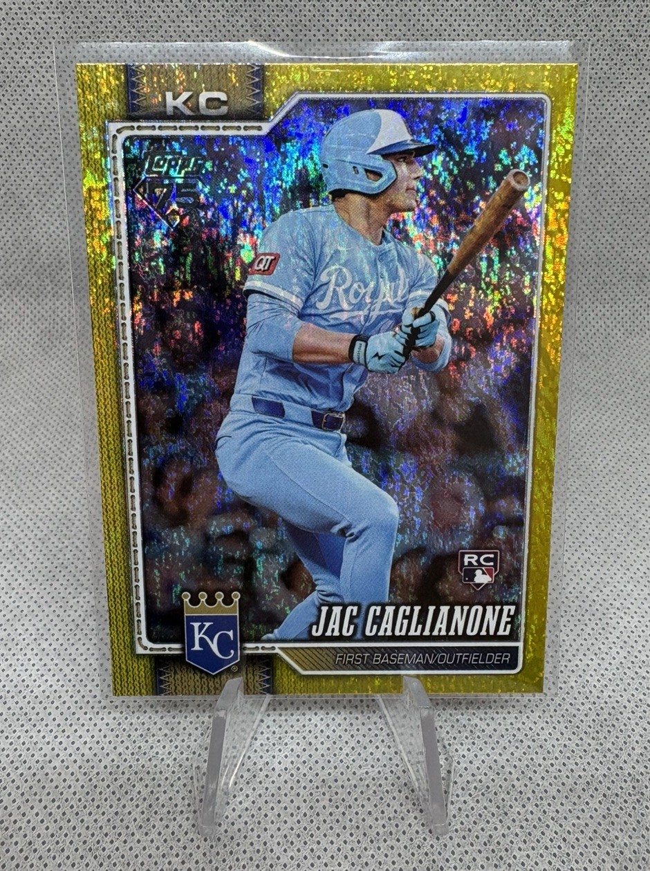 2026 Topps Jac Caglianone #138 Yellow Holo Foil #/399 Royals