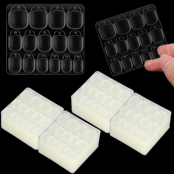 Klebepads Transparent 600 StüCk Doppelseitige Klebepads FüR Nagelstudio ZubehöR-image