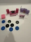 Vintage Barbie Stereo Record Player Boombox Speakers Records Lot 1980s 1990s