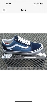 スケートボード Vans Skate Old Skool Navy/White 7.0 MN Vans Skate Old Skool Skateboarding Shoe – No Comply Skateshop