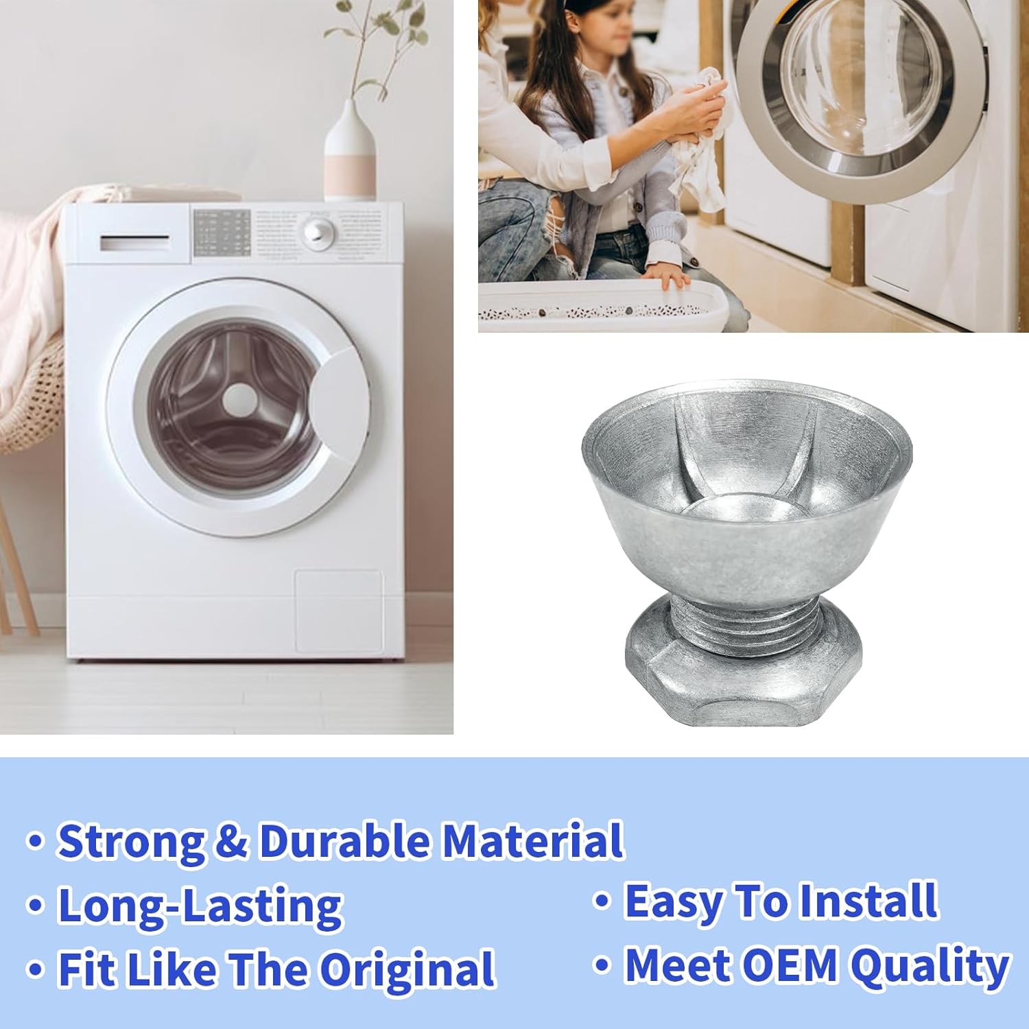 8066184 Dryer Motor Pulley For Whirlpool Maytag Kenmore AP3963432 2-PACK