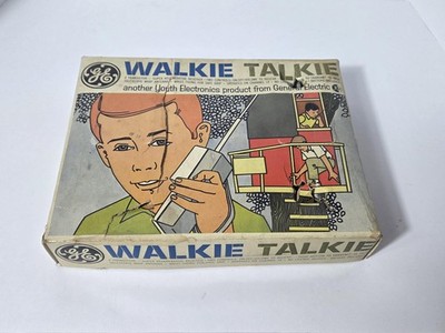 Vintage General Electric Y7040 CB Walkie Talkie Calling System Beige Japan Box