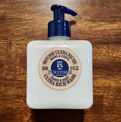 L Occitane Shea Ultra Rich Hand & Body Wash 10.1oz / 300mL Moisturizing Cleanser