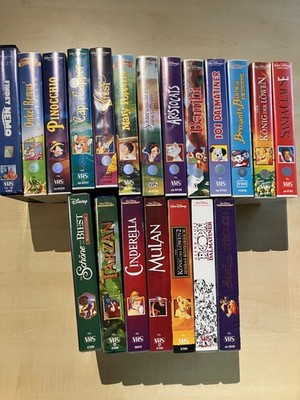 20 Walt Disney VHS Video Kassetten 13 mit Hologramm Onkel Remus Bernhard Bianca
