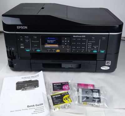 #ad Epson All in One Printer WorkForce 630 Wireless Color Inkjet Copier Scanner Fax $59.99