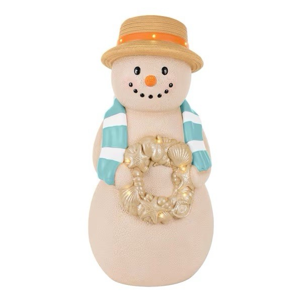 Home Depot Accent 2.5 ft Christmas LED Coastal Sandman Snowman Blow Mold 2026