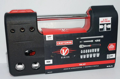 #ad Craftsman V Series 3 8quot; Drive Metric 6 Point 18 Piece Socket Set CMMT45753V $58.95