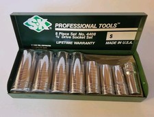 Vintage Usa 4408 S-k Tools 38 Drive 8pc Sae 38-1316 Socket Set