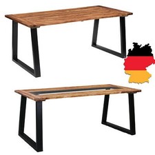 Industrial Akazie Massiv Tisch Esstisch Baumkante Küchentisch Massivholztisch