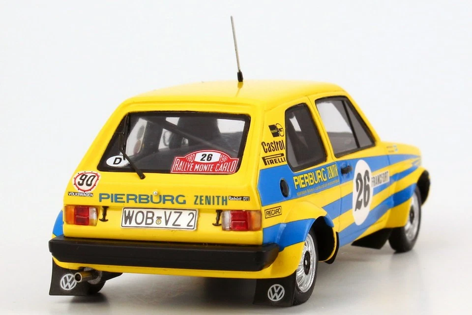 VW GOLF I GTI TYP 17 #26 EKLUND SYLVAN MONTE CARLO 1980 SPARK 174099300BEB 1:43 - Immagine 3 di 4